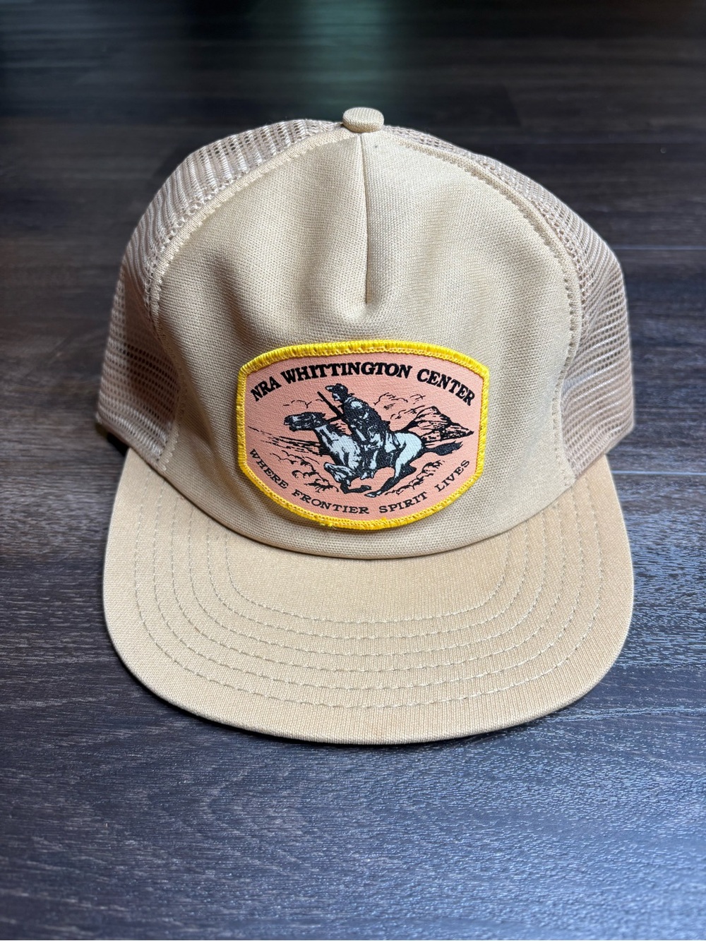 Vintage NRA Whittington Center Where Frontier Spirit Lives Mesh Snap Back Hat
